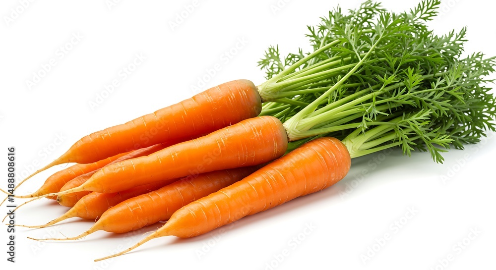 hands holding carrot from the soil, positioned in the middle on a clean white background, textured and vibrant, hands holding carrot from the soil, positioned in the middle on a clean white background, textured and vibrant,
