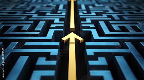 A path through a complex puzzle design.