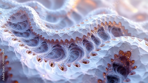 Abstract, intricate, fractal landscape