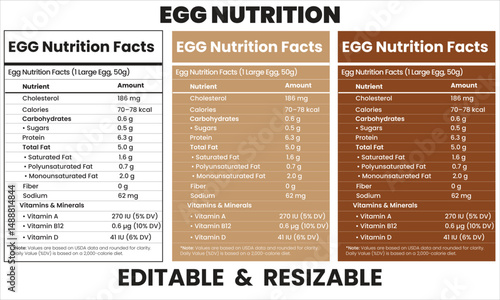 egg nutrition facts, food label, supplement facts, egg calorie chart, nutrition info 