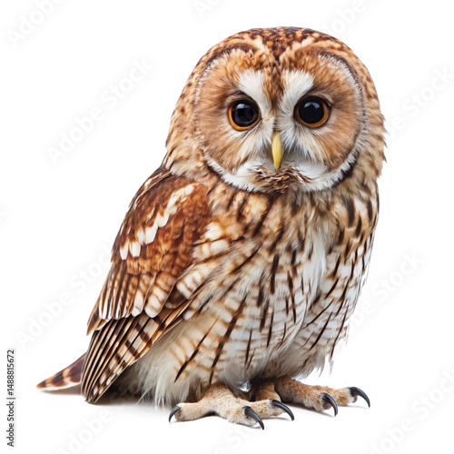 tawny owl png, transparent background