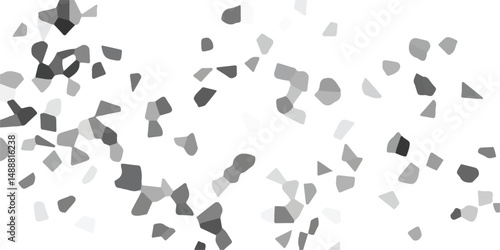 Schilderij op canvas Dark gray abstract polygonal background