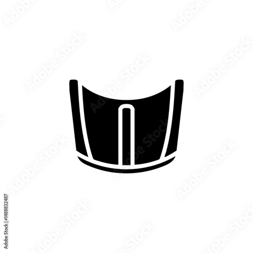 Car bonnet icon logo flat vector design