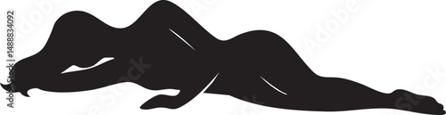 vector silhouette of a woman