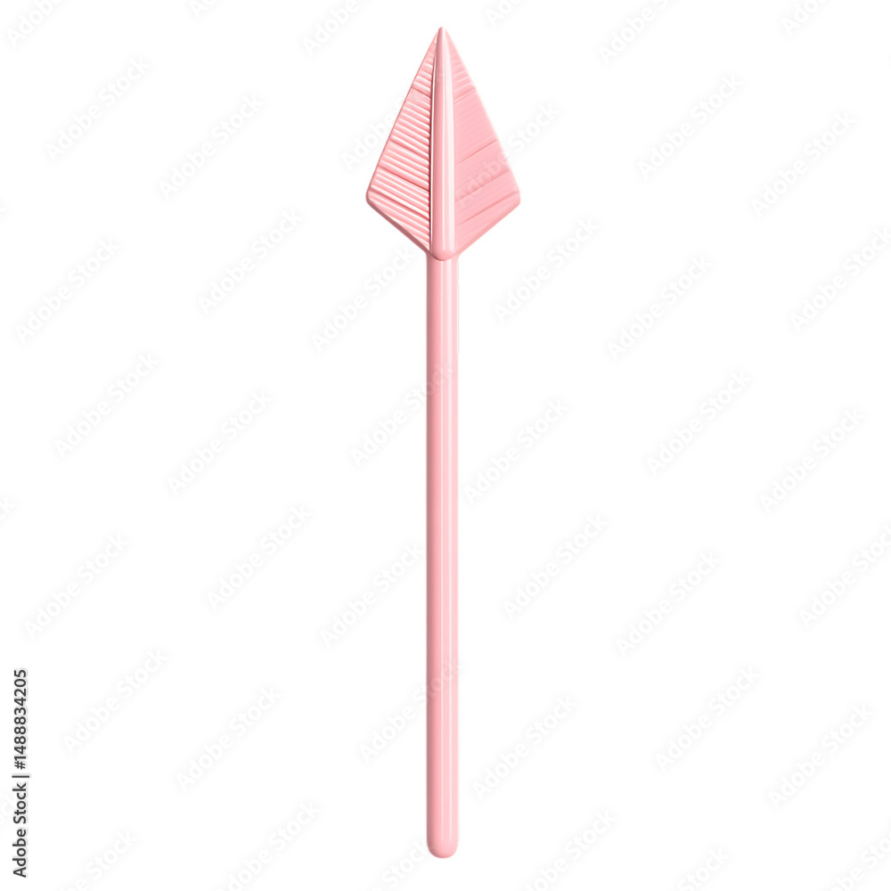 Elegant Arrow with a Smooth Silhouette in Rose Pink Isolated on Transparent Background Elegant Arrow with a Smooth Silhouette in Rose Pink Isolated on Transparent Background