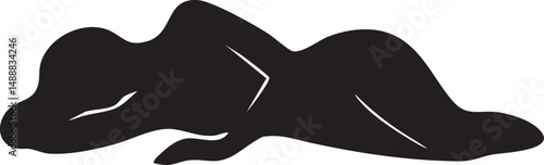 vector silhouette of a woman