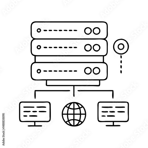 proxy server icon, proxy server vector illustration-simple illustration of proxy server , perfect for proxy server logos and icons