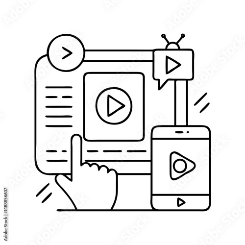 sponsored content icon, sponsored content vector illustration-simple illustration of sponsored content , perfect for sponsored content logos and icons