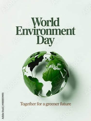 World Environment Day social media post, healthy planet  go green eco-friendly healthy planet