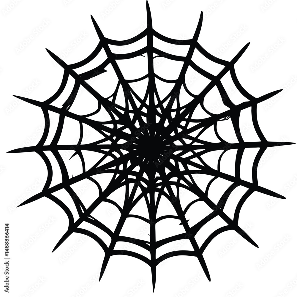 Obraz premium -messy-chaotic-spider-web-scribble-art---- (1).eps