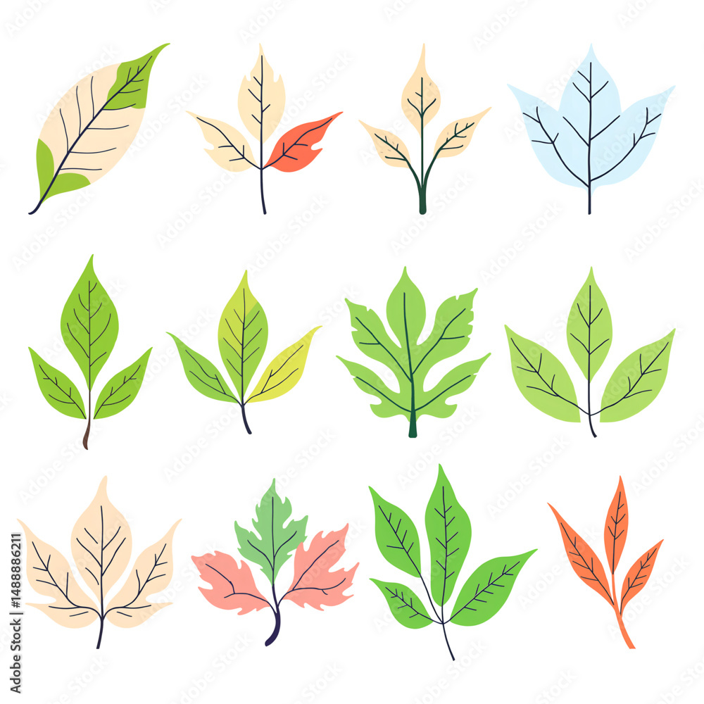 Obraz premium Illustration Vector Of Leaf Design Element