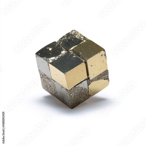 Obraz na płótnie Cubic Pyrite Crystal Fool�s Gold