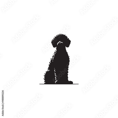 Lagotto Romagnolo Dog Silhouette – A charming outline of this curly-coated truffle hunter, showcasing its compact build, lively posture, and loyal temperament in clean vector form.
