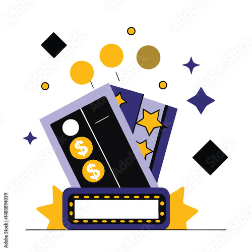 Conceptual Illustration of Lottery Ticket and its Potential to Change Lives