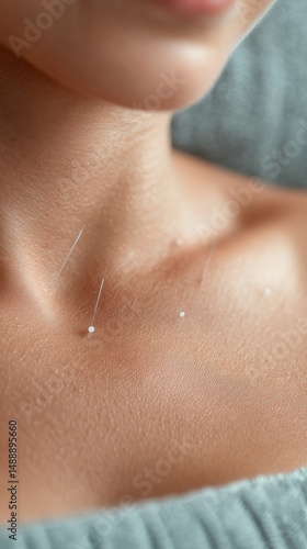 Wallpaper Mural Tranquil acupuncture embracing holistic healing and relaxation Torontodigital.ca