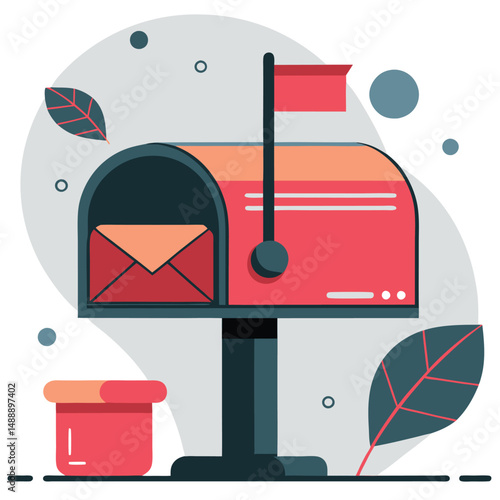 Illustrated Concept of a Digital Mailbox for Efficient Communication