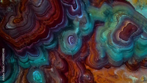 Aerial Upward Ascend Shot Of Couple Lying Down On Bentonite Hills - Hanksville, Utah