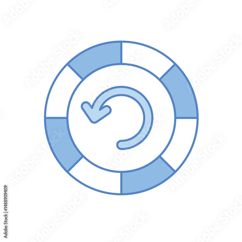 Spin Button Vector icon