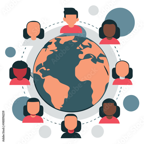Embracing Diversity: A Vibrant Illustration of Multiculturalism