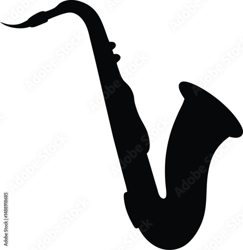 saxophone isolated silhouette