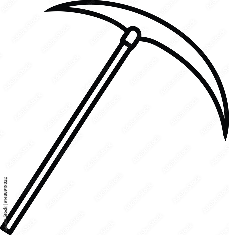 Obraz premium scythe silhouette