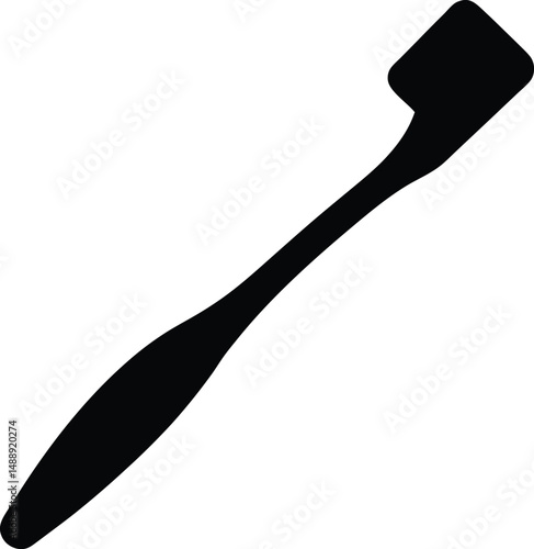 toothbrush isolated silhouette