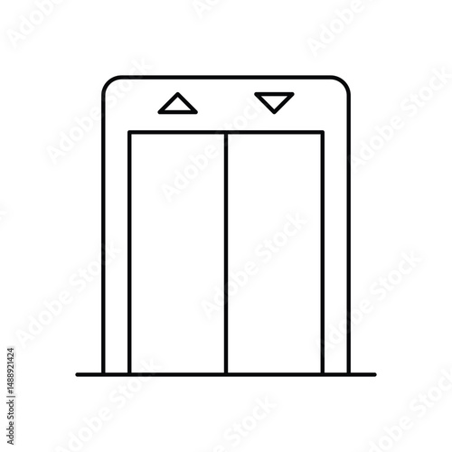 Mall Entrance Vector icon
