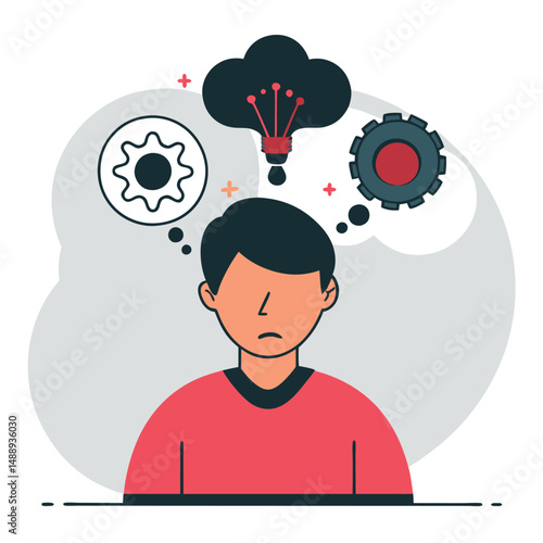 The Perplexing Maze of an Overactive Mind: A Visual Metaphor