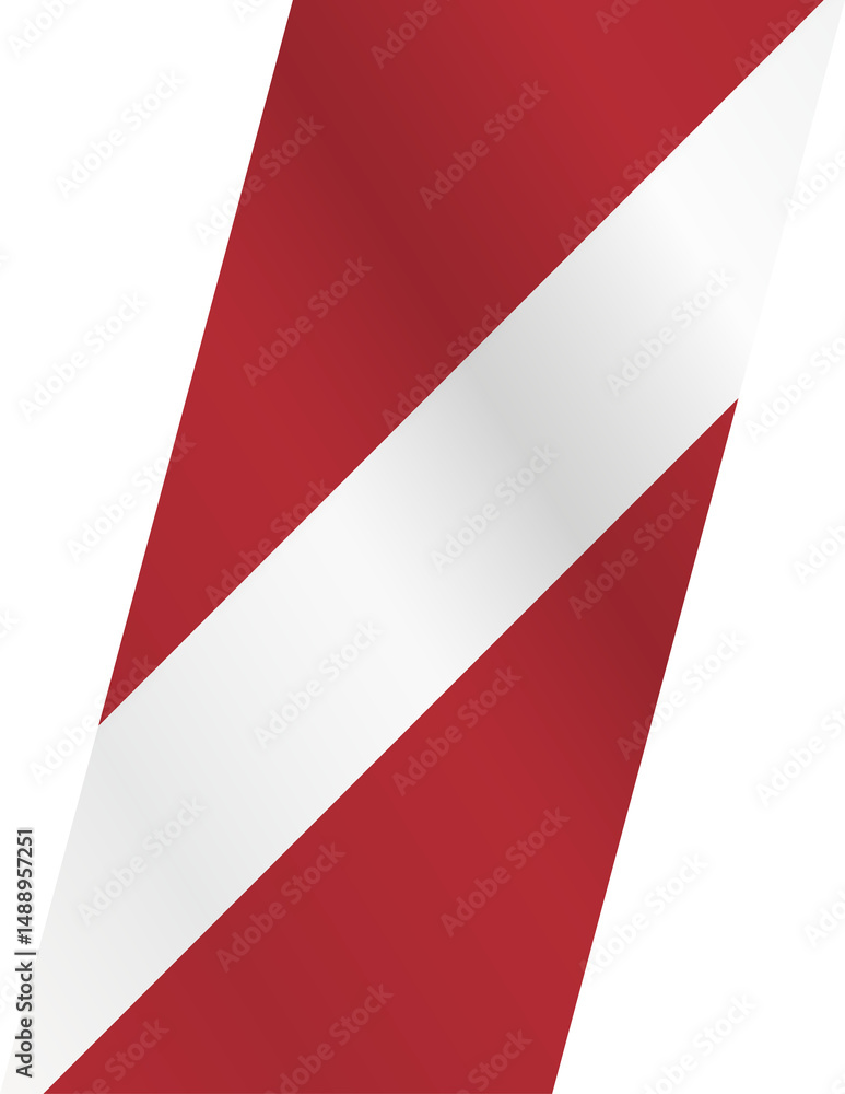 Naklejka premium Stylized flag of Latvia