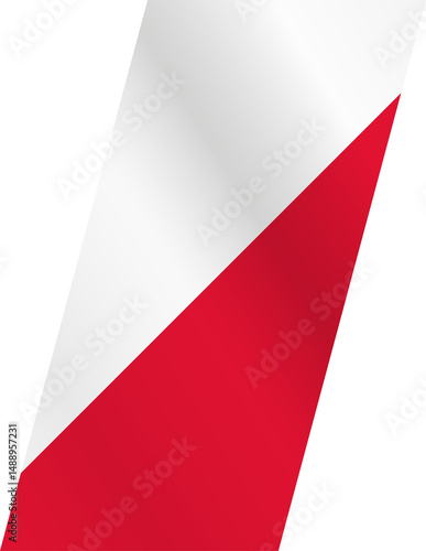 Free Download Stylized flag of Poland - GFXLoad