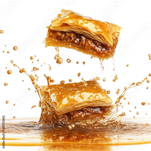 chocolate splash isolated on white background