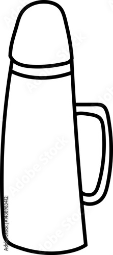 Thermos Bottle Outline Drawing