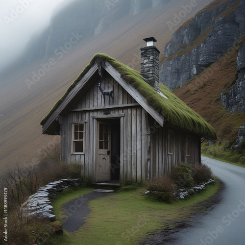 cabin in the mountains