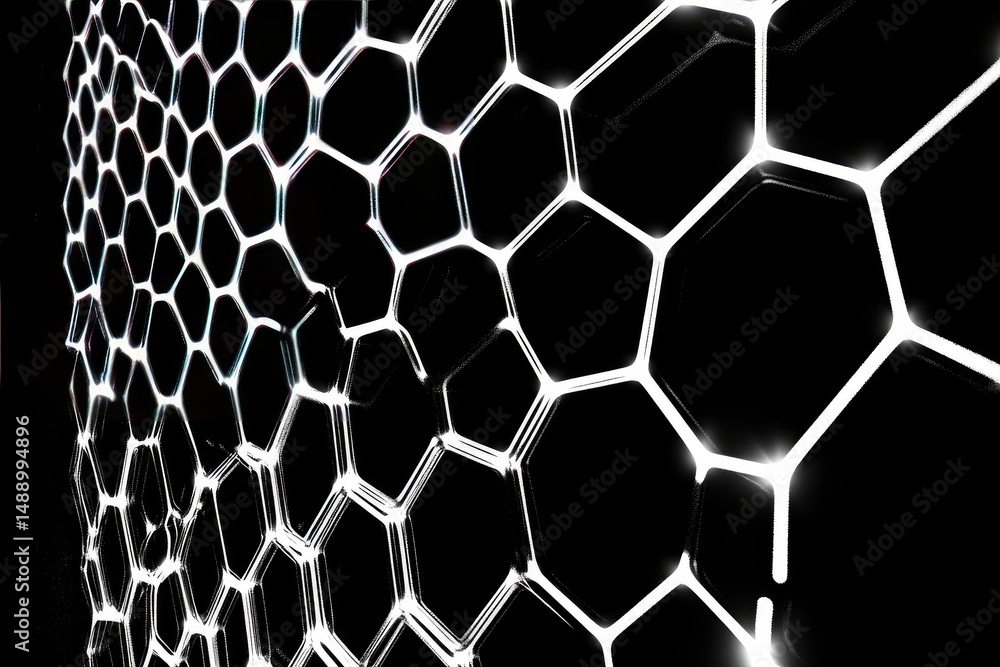 Abstract hexagonal lattice pattern Abstract hexagonal lattice pattern