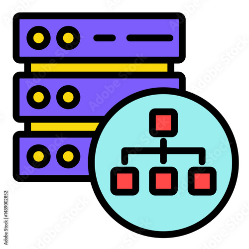 System Architecture  Icon Element For Design	