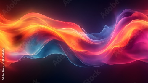 Wallpaper Mural a close up of a colorful wave of colored smoke Torontodigital.ca