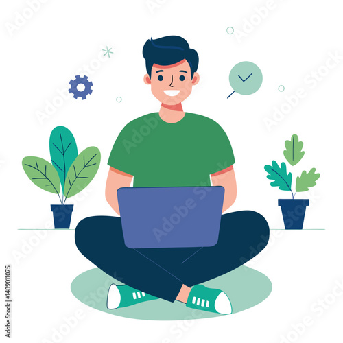 Illustrative Depiction of a Website Creation Concept