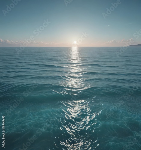 Subtle light blue to deeper teal gradient, calming ocean vibes, tranquil, visual, gradient