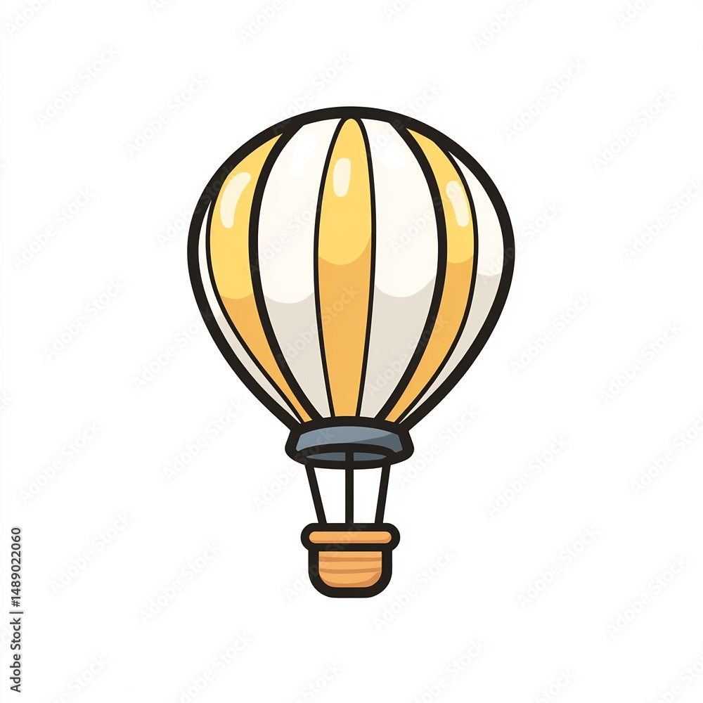 Obraz premium floating hot air balloon