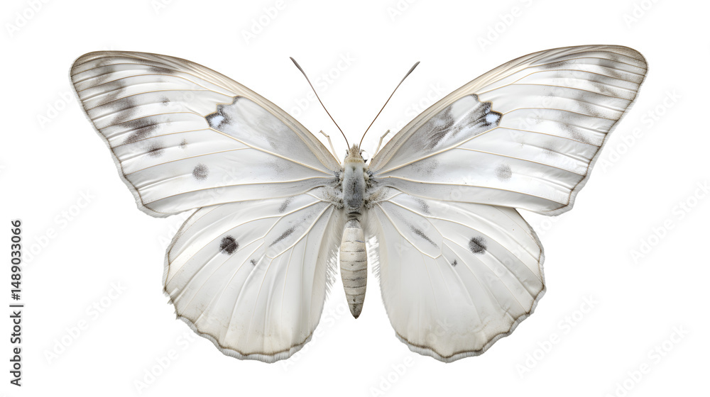 Fototapeta premium white butterfly transparent background png
