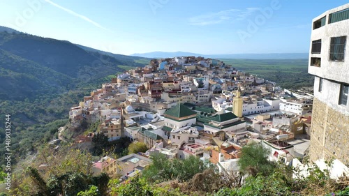 Views of Morocco, Fez, countryside and Moulay idriss