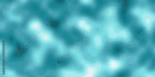 create modern beautiful abstract topographic wave map line shades of blue, with contour lines creating depth and organic shapes, seamless pattern with a gradient effect.