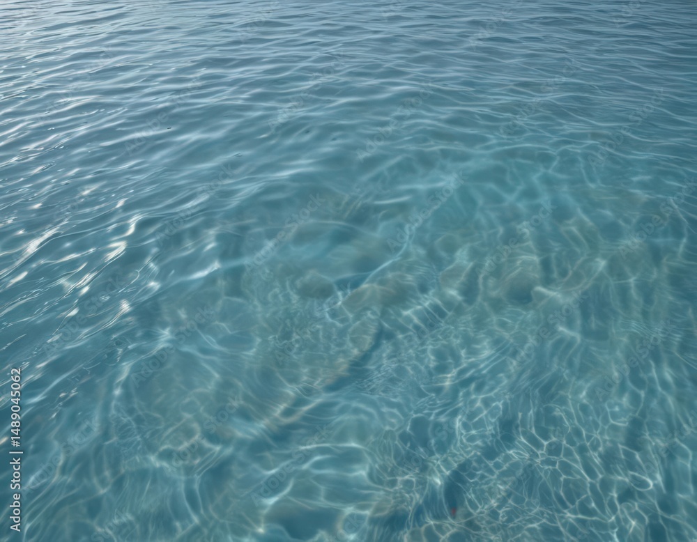 Obraz premium Serene light blue water, gentle undulations, calm surface , graphic, oceanic, marine