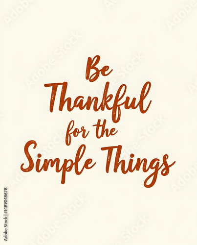 Be Thankful for the Simple Things Handwritten Font