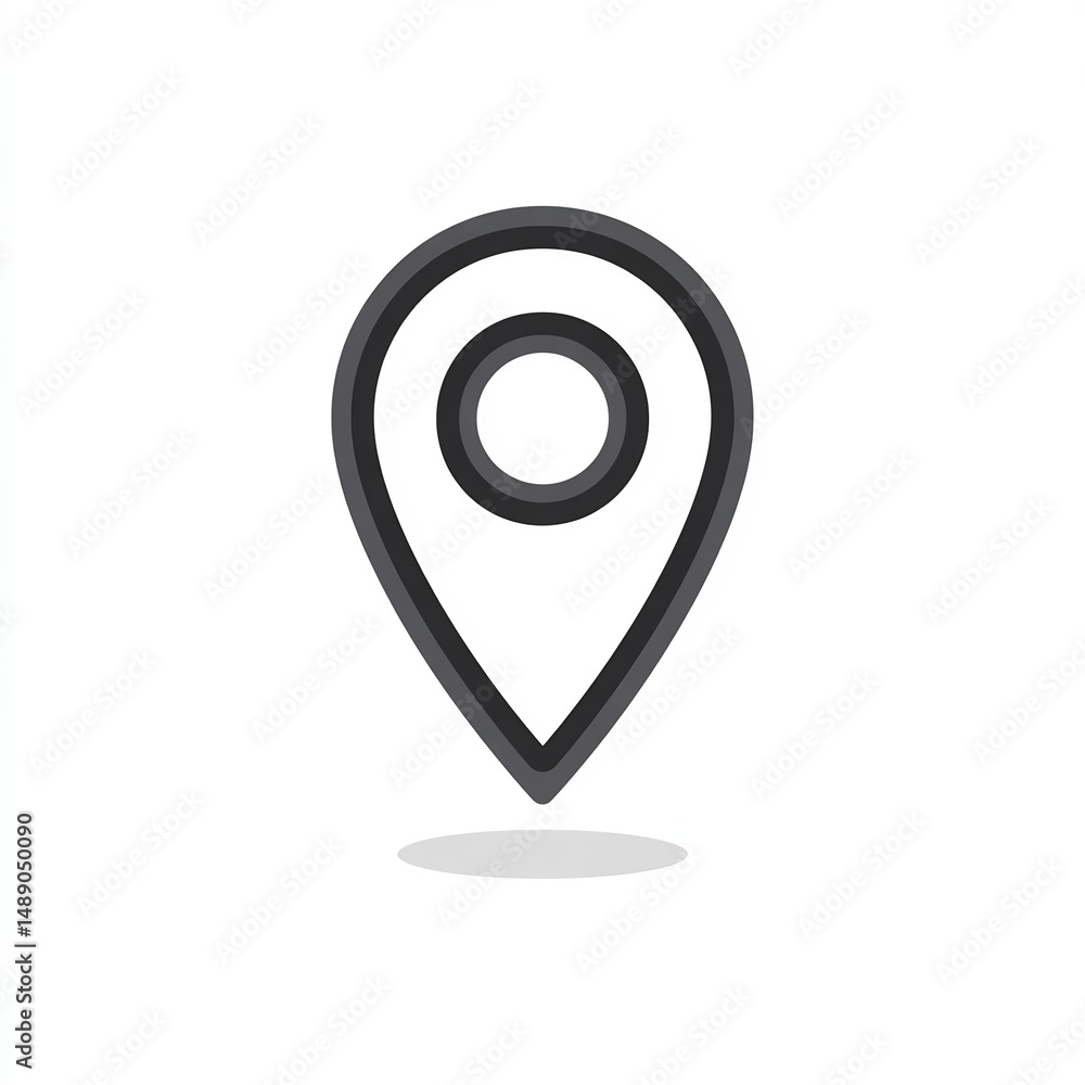minimalist location pin icon minimalist location pin icon