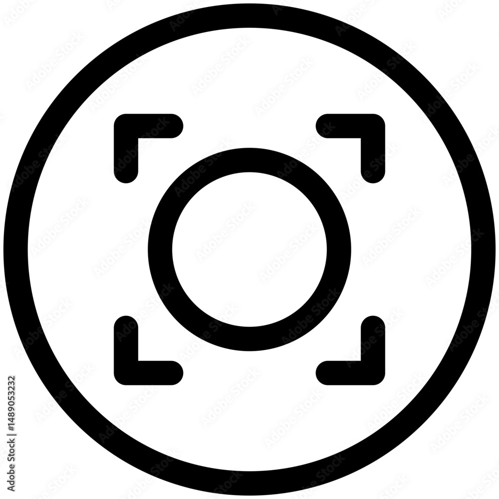 Scan Outline Icon Scan Outline Icon