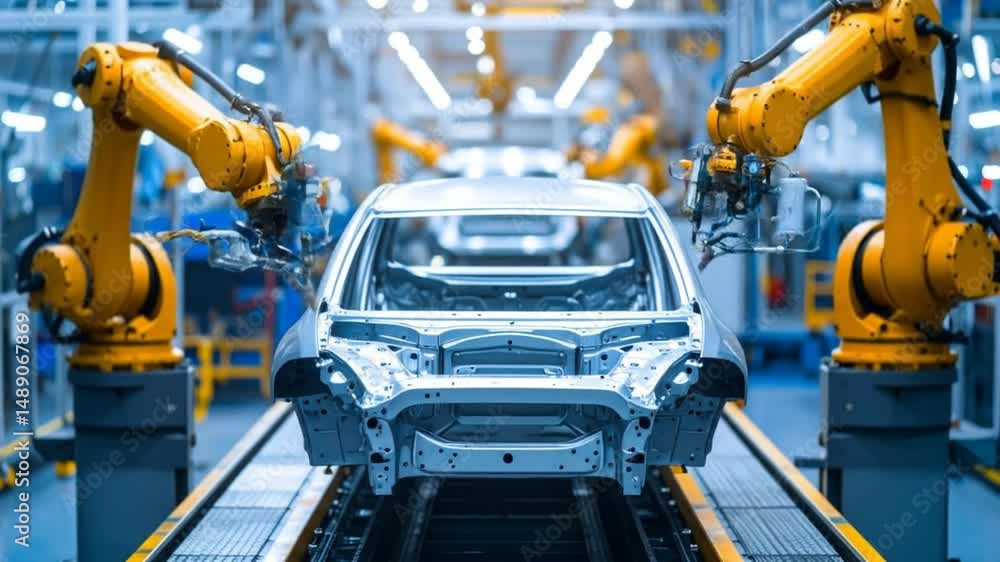 Assembly of advanced robotics in auto manufacturing Assembly of advanced robotics in auto manufacturing