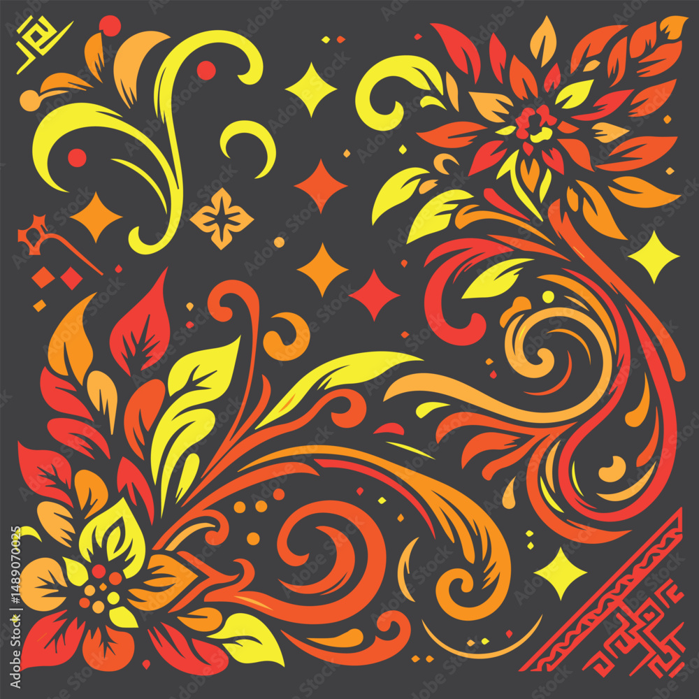 abstract floral background abstract floral background