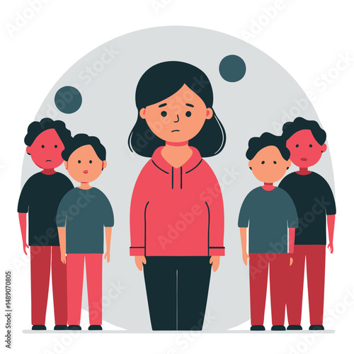 Visual Representation of the Concept of Social Anxiety: Overcoming Fear and Isolation