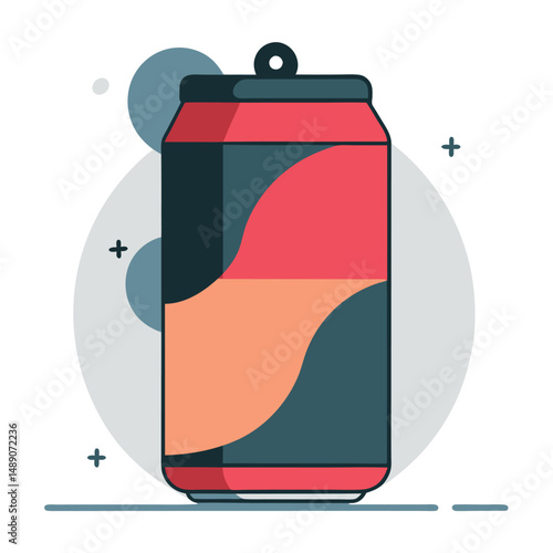 Creative Illustration of a Refreshing Soda Can Concept for Marketing Campaigns